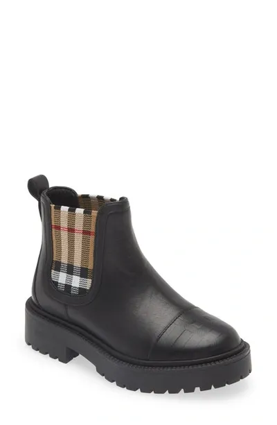 Burberry Kids' Jayden Chelsea Boot In Black