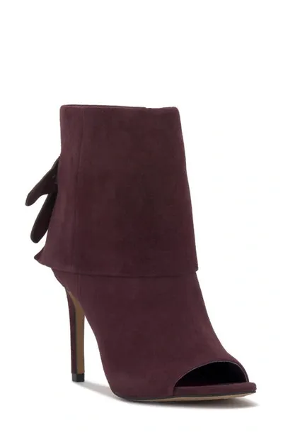 Vince Camuto Amesha Open Toe Bootie In Red