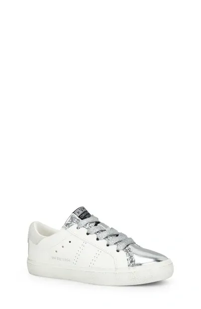 Vintage Havana Kids' Lexa Metallic Sneaker In White/silver Perf Multi