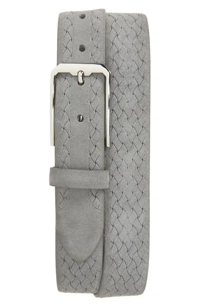 Nordstrom Carter Braided Suede Belt In Grey