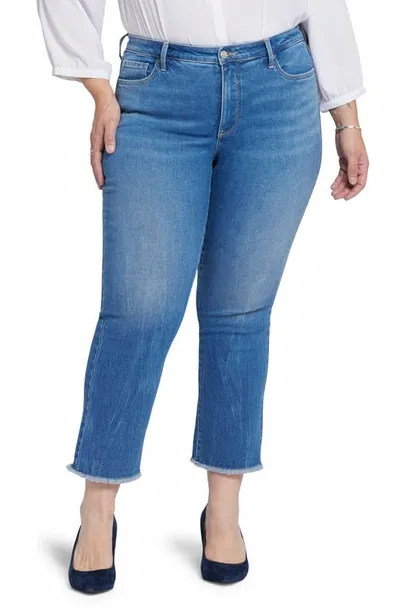 Nydj Barbara Fray Hem Ankle Bootcut Jeans In Fairmont