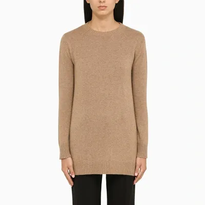 Max Mara Wide Camel Cashmere Sweater In 006camel