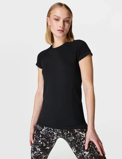 Sweaty Betty Athlete Seamless Gym T-shirt In Black