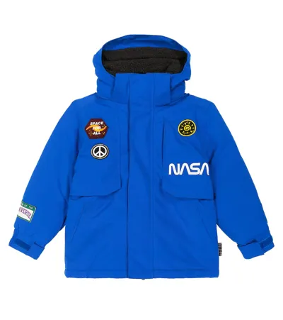 Molo Kids' Harding Coat In Space Blue