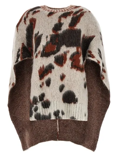 Stella Mccartney Multicolor Appaloosa Cape Sweater