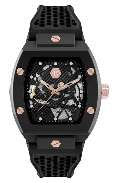 Philipp Plein The $keleton Ecoceramic Automatic Watch In Black