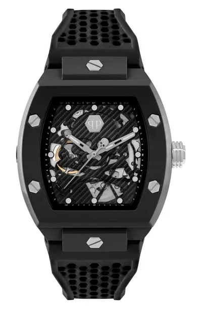 Philipp Plein The $keleton Ecoceramic Automatic Watch In Black