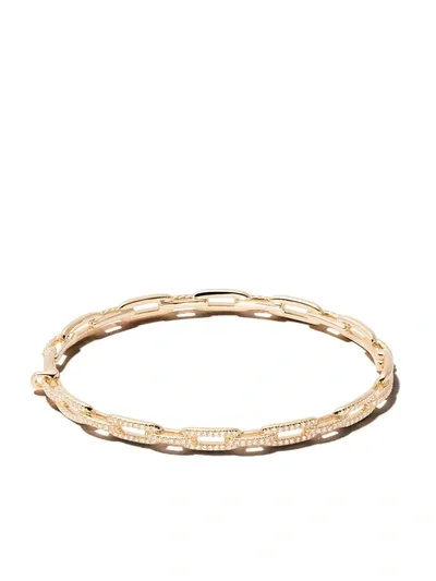 David Yurman 18kt Yellow Gold Stax Diamond Chain Link Bracelet In 88adi