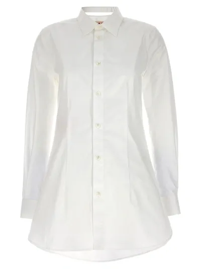 Marni Cut-out Collar Shirt Shirt, Blouse In White