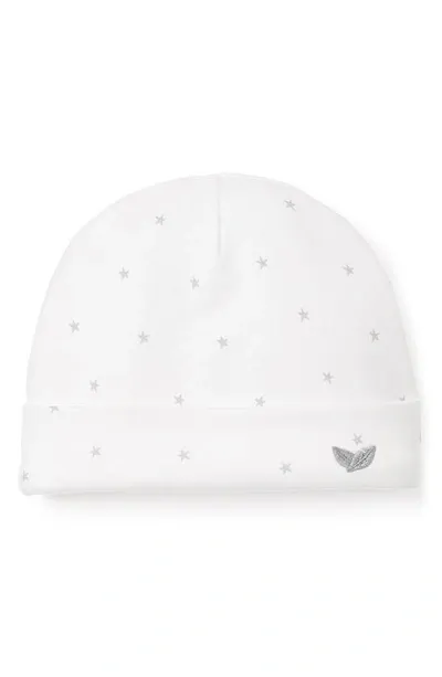 Petite Plume Babies' Pima Cotton Knit Hat In White