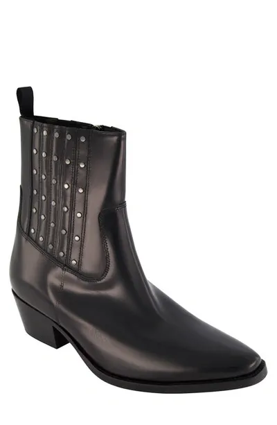 Karl Lagerfeld Studded Chelsea Boot In Black