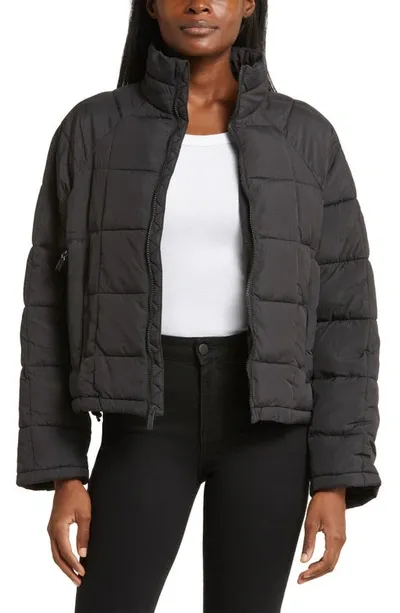 Halfdays Nellie Packable Puffer Jacket In Black