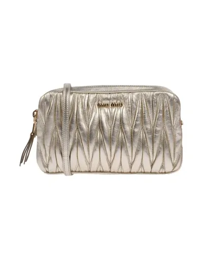 Miu Miu Cross-body Bags In Platinum