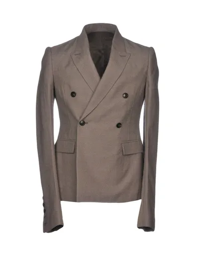 Rick Owens Blazer In Grey