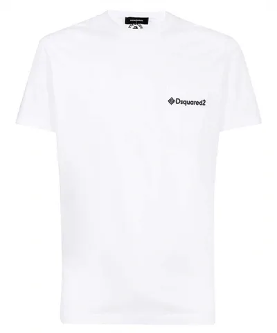 Dsquared2 Cotton Crew-neck T-shirt In White