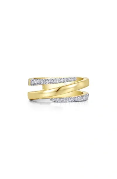 Lafonn Two-tone Simulated Diamond Wrap Ring In White