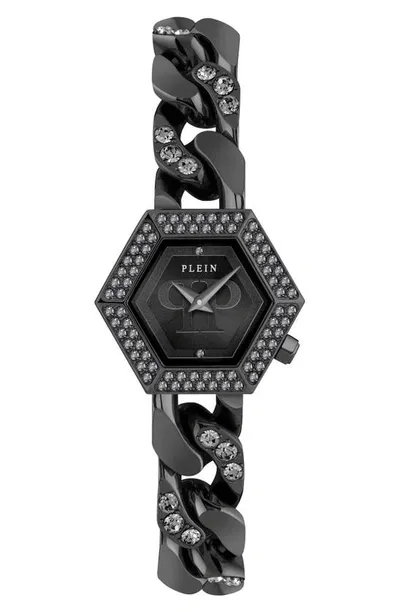 Philipp Plein Hexagon Groumette Watch, 28mm In Black