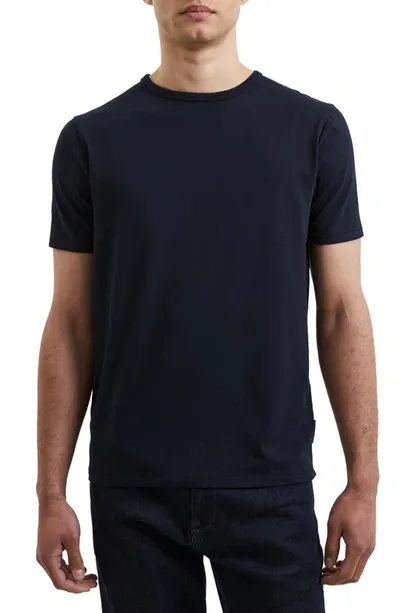 French Connection Solid Crewneck T-shirt In Dark Navy