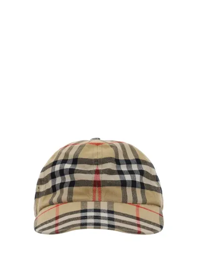 Burberry Baseball Cap In Archive Beige