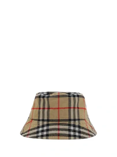 Burberry Bucket Hat In Brown