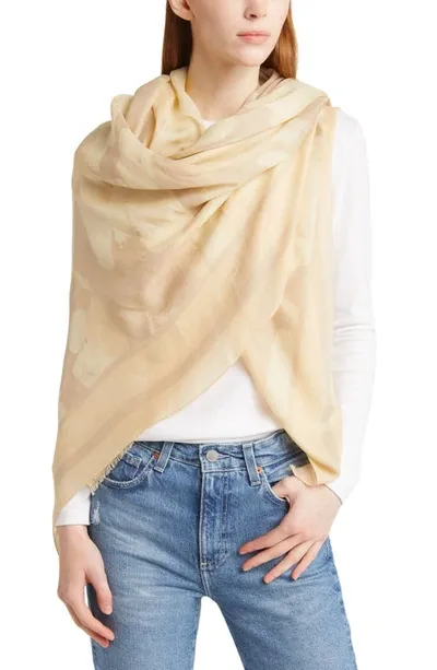 Rag & Bone Paintbrush Camo Scarf In Beige