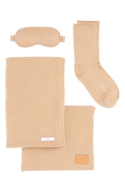 Vince Wool & Cashmere Travel Set In Camel