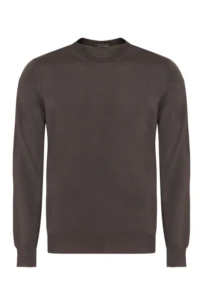 Drumohr Merino Wool Sweater In Grey