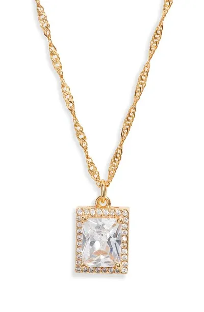 Vidakush The Vixen Pendant Necklace In Clear