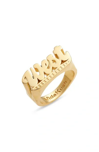 Vidakush West Ring In Gold