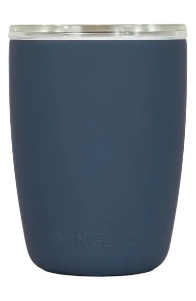 Vinglace Glass Lined Stainless Steel Everyday Glass In Navy