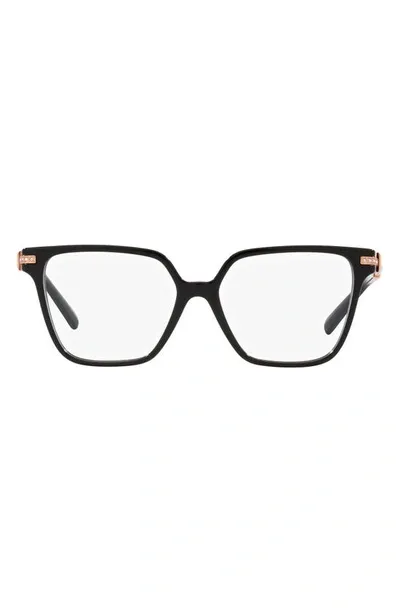 Tiffany & Co 54mm Square Optical Glasses In Black