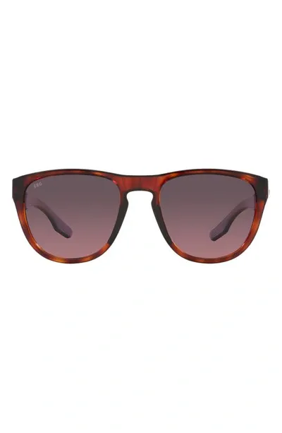 Costa Del Mar Irie 55mm Gradient Pilot Sunglasses In Tortoise