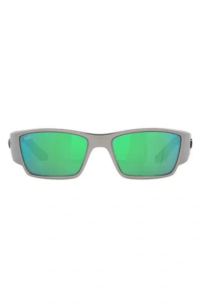 Costa Del Mar Corbina Pro 61mm Rectangular Sunglasses In Green