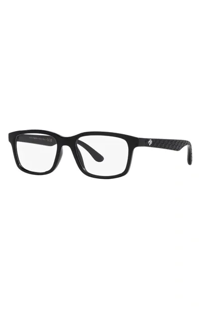 Dolce & Gabbana Kids' 48mm Rectangular Optical Glasses In Black