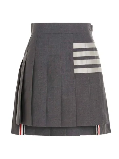 Thom Browne 4 Bar Skirts Gray