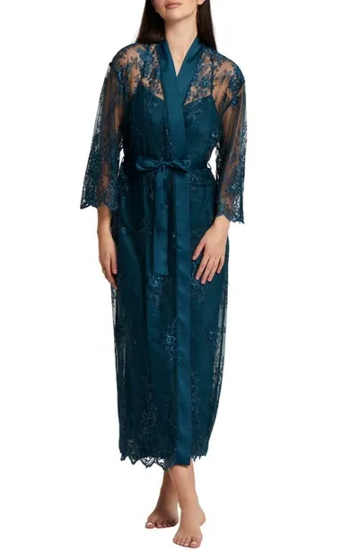 Rya Collection Darling Sheer Lace Robe In Celestial