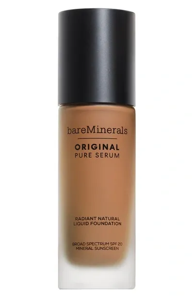 Bareminerals Original Pure Serum Radiant Natural Liquid Foundation Mineral Spf 20 In Medium Deep Neutral 4.5