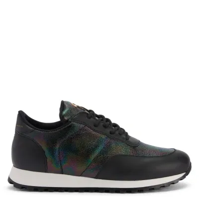 Giuseppe Zanotti Jimi Leather Low-top Sneakers In Black