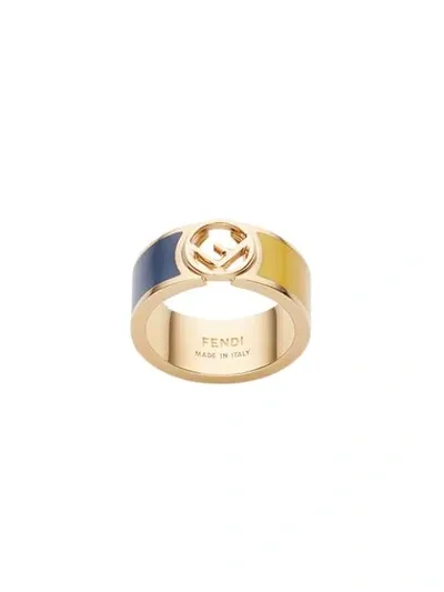 Fendi Sta Ring In Metallic