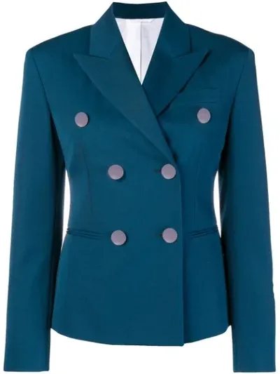 Calvin Klein 205w39nyc Peaked Lapel Blazer In Blue