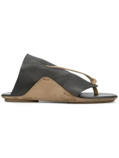 Uma Wang Opanca Sandals In Black