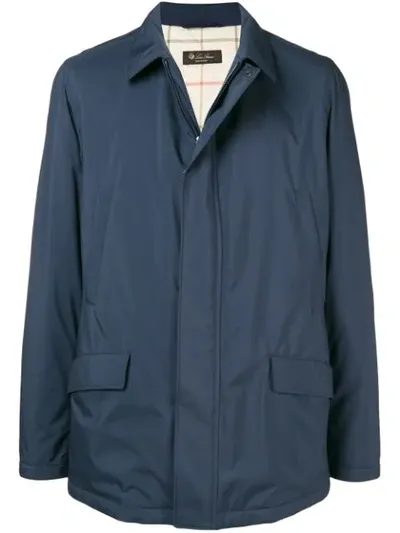 Loro Piana Zip Lightweight Jacket In Blue