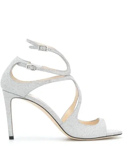 Jimmy Choo 'ivette' Sandalen In Metallic