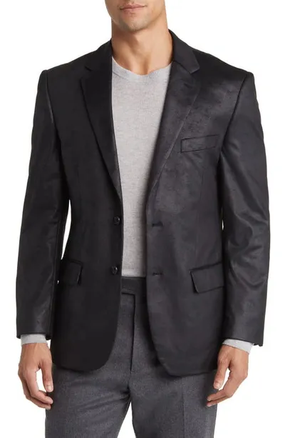 Daniel Hechter Norris Faux Suede Blazer In Black