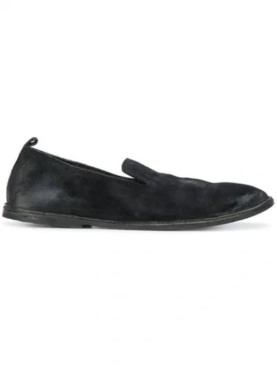 Marsèll Round Toe Slippers In Black