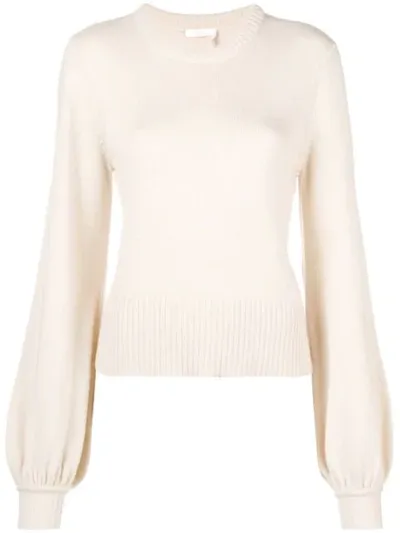 Chloé Gestrickter Pullover In Neutrals