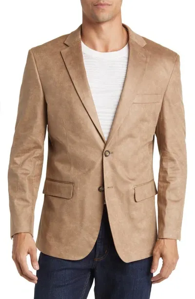 Daniel Hechter Norris Faux Suede Sport Coat In Butterscotch