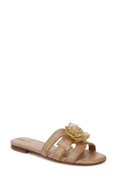 Sam Edelman Bay Flora Cutout Slide Sandal In Beige