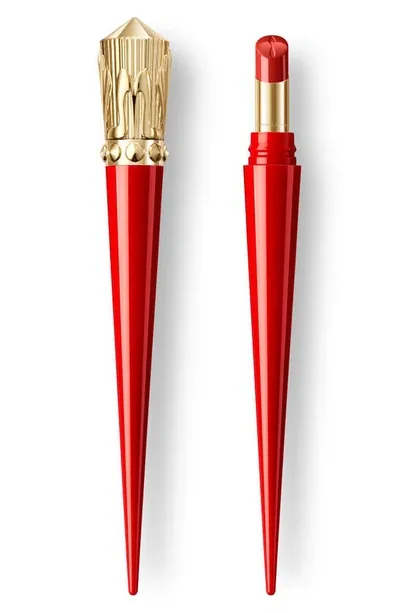 Christian Louboutin Rouge Stiletto Glossy Shine Lipstick In Rodeo Tomato 