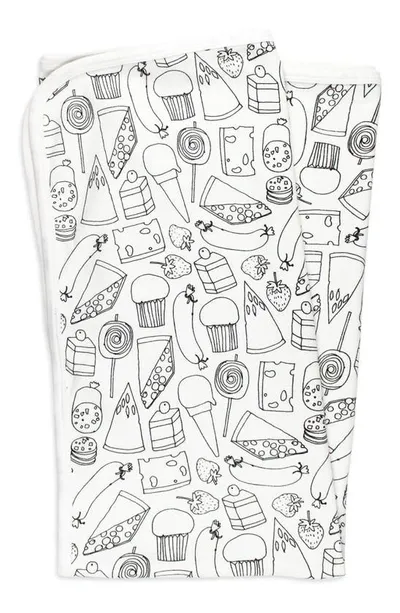 L'ovedbaby Kids' Print Organic Cotton Swaddle Blanket In Snacks